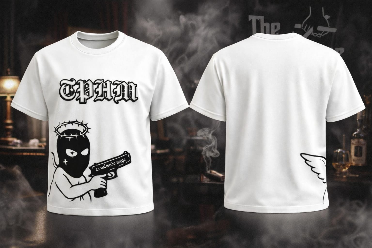 Playera T-shirt TPHM Records modelo sencillo