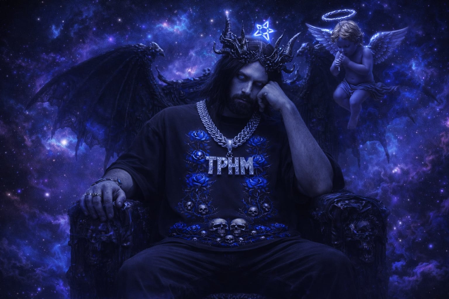 Playera T-shirt Unisex negra Exclusiva TPHM