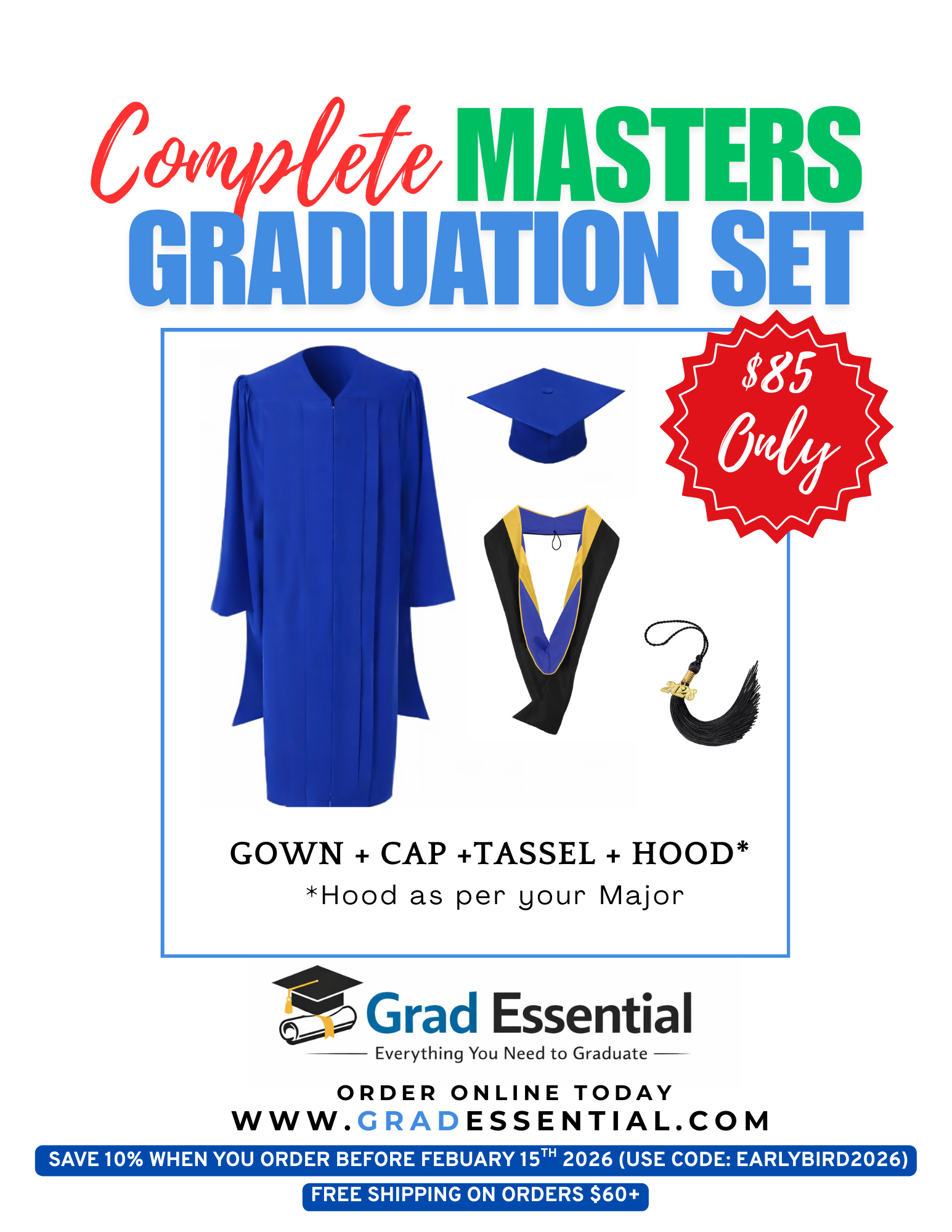 Masters Complete Graduation Set