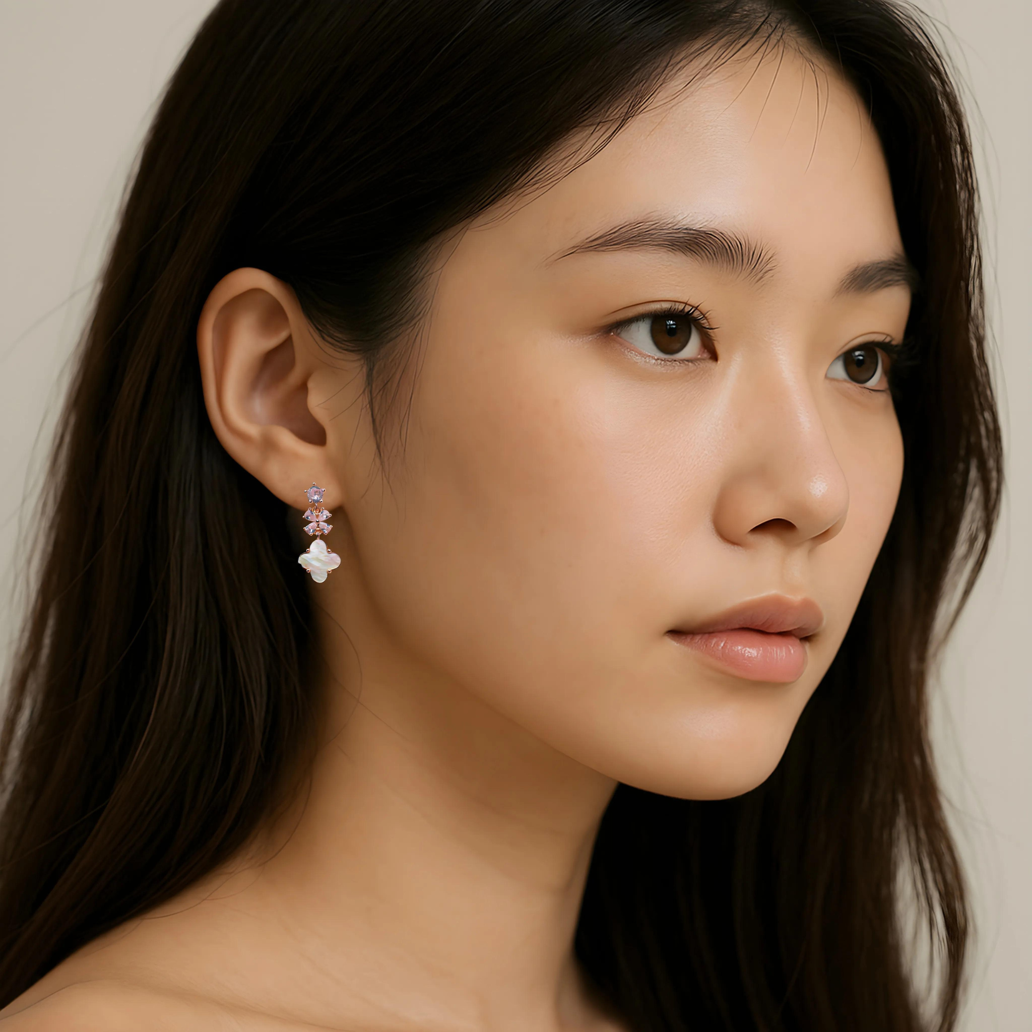 Floral Drop Earrings