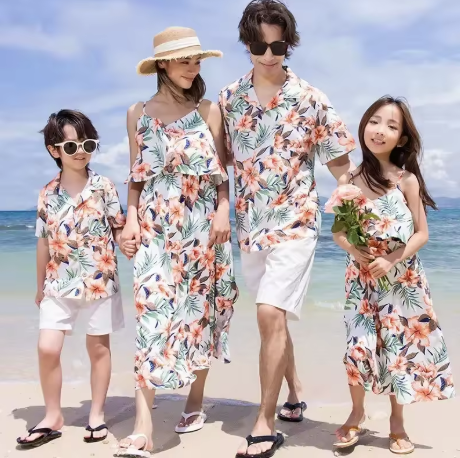 Floral Family Beach Outfits
