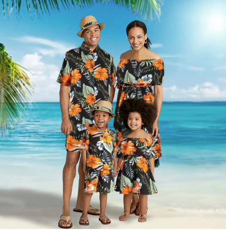 Matching Family Tropical Outfits