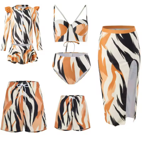Women's Tiger Print Summer Set