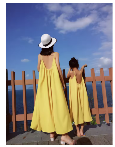 Matching Yellow Summer Dresses