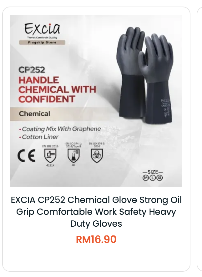 EXCIA CP252 Chemical Glove