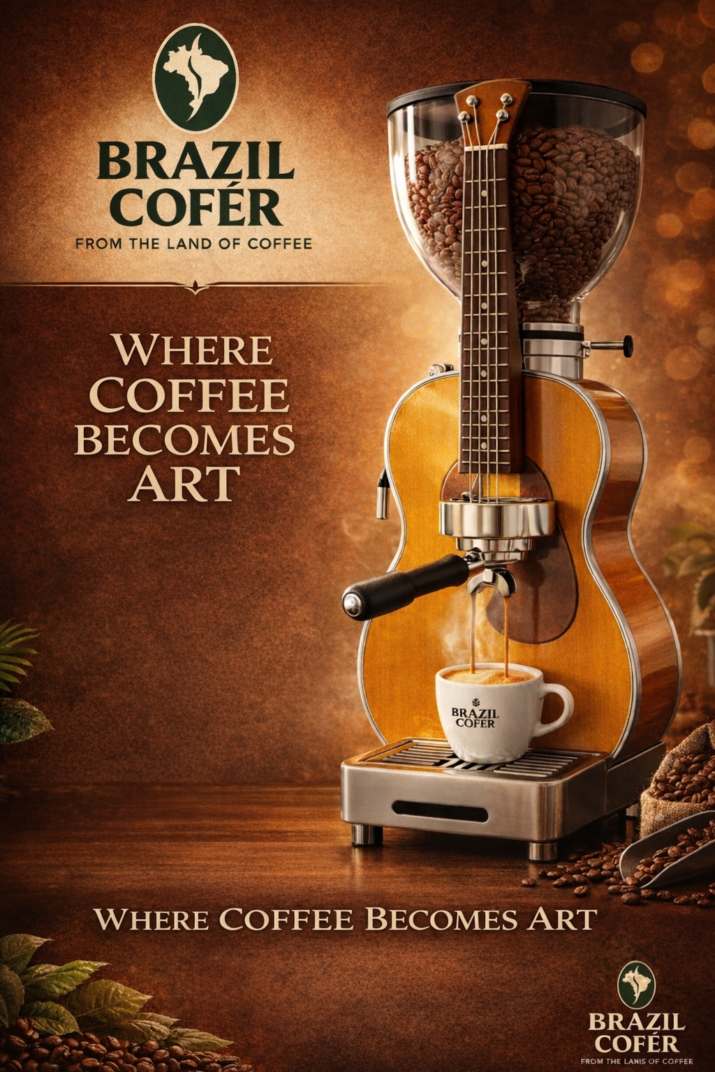 Cafeteira Guitar Coffee 