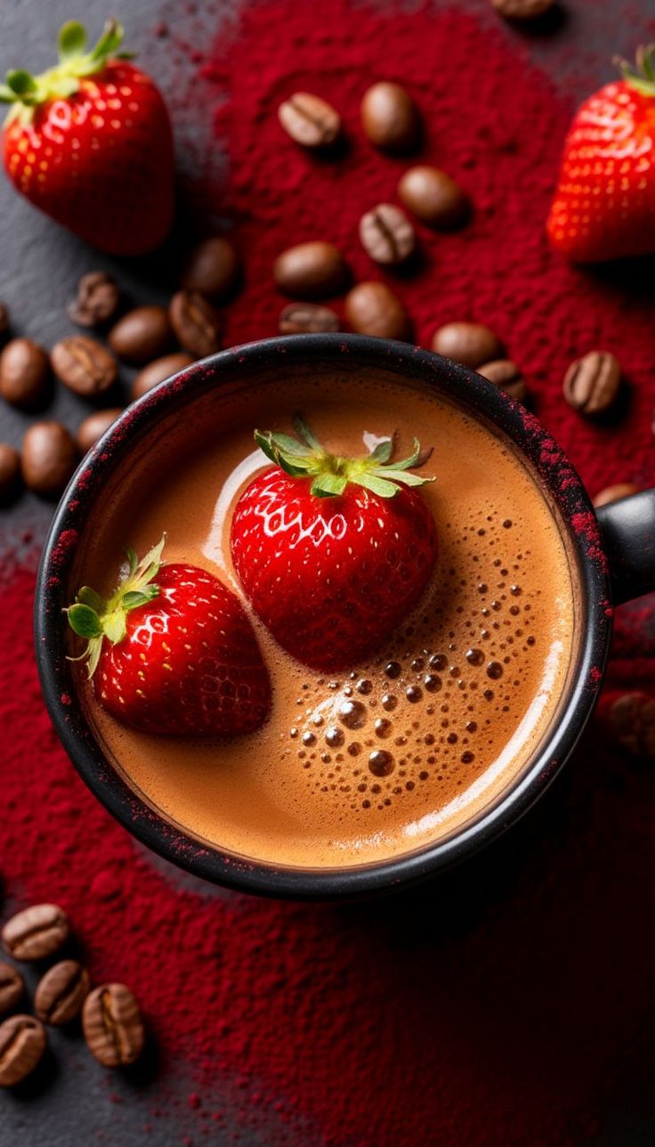 Café com Morangos Frescos