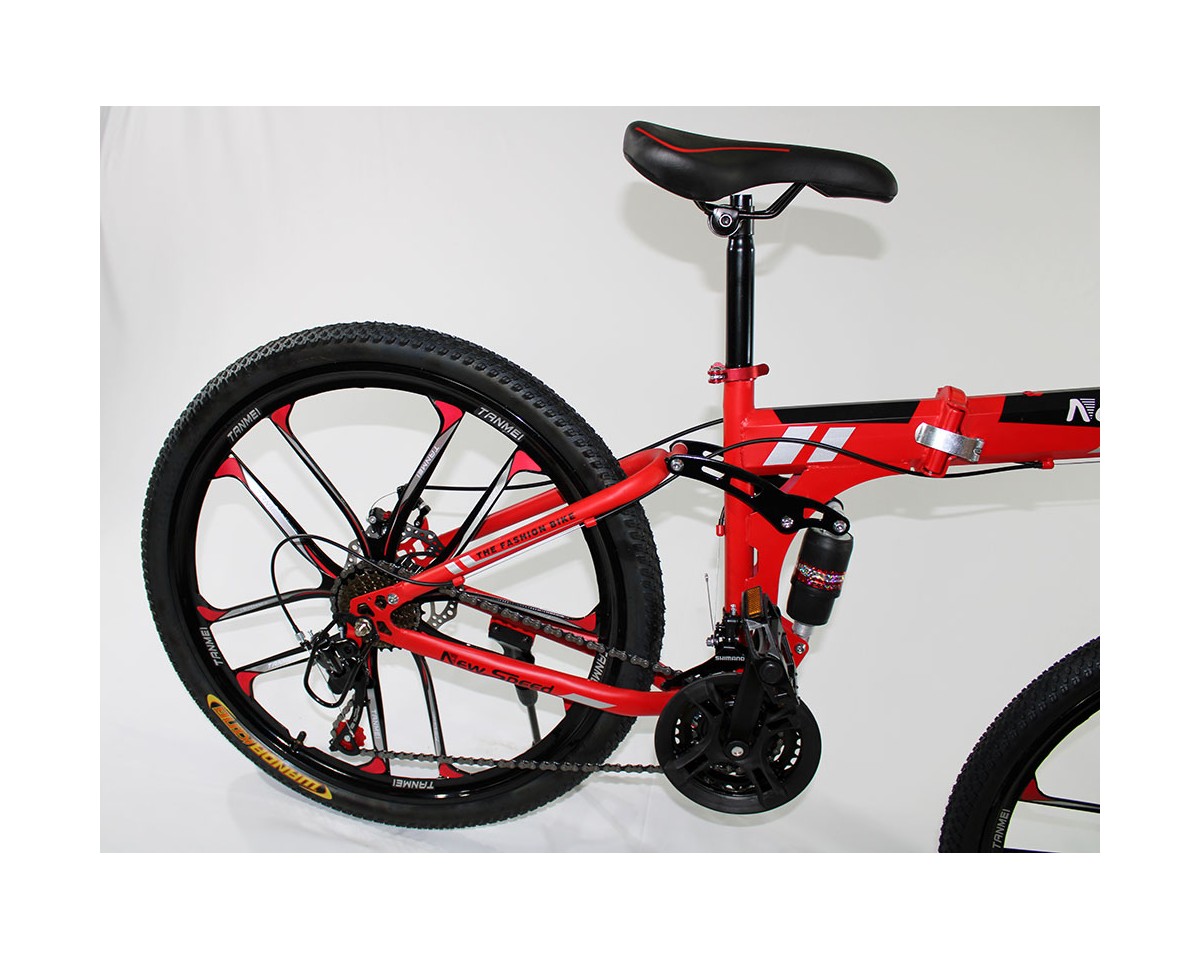 MTB-T006-C - Bicicleta Montaña Adulto Rojo/Negro
