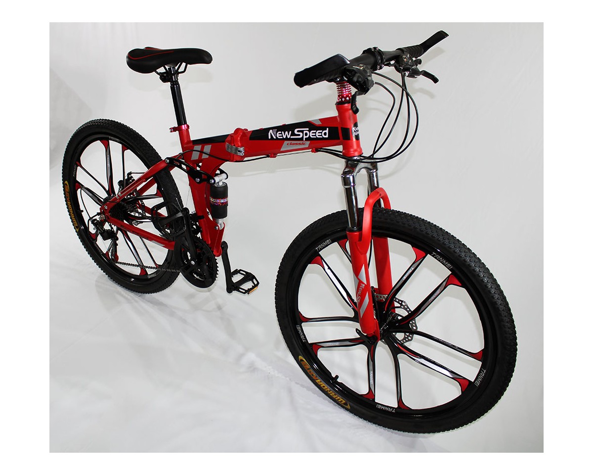 MTB-T006-C - Bicicleta Montaña Adulto Rojo/Negro
