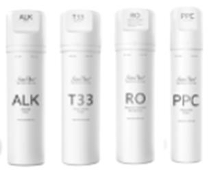 Ersatzkartuschen - Set für Auftisch - Trinkwasserfilteranlage