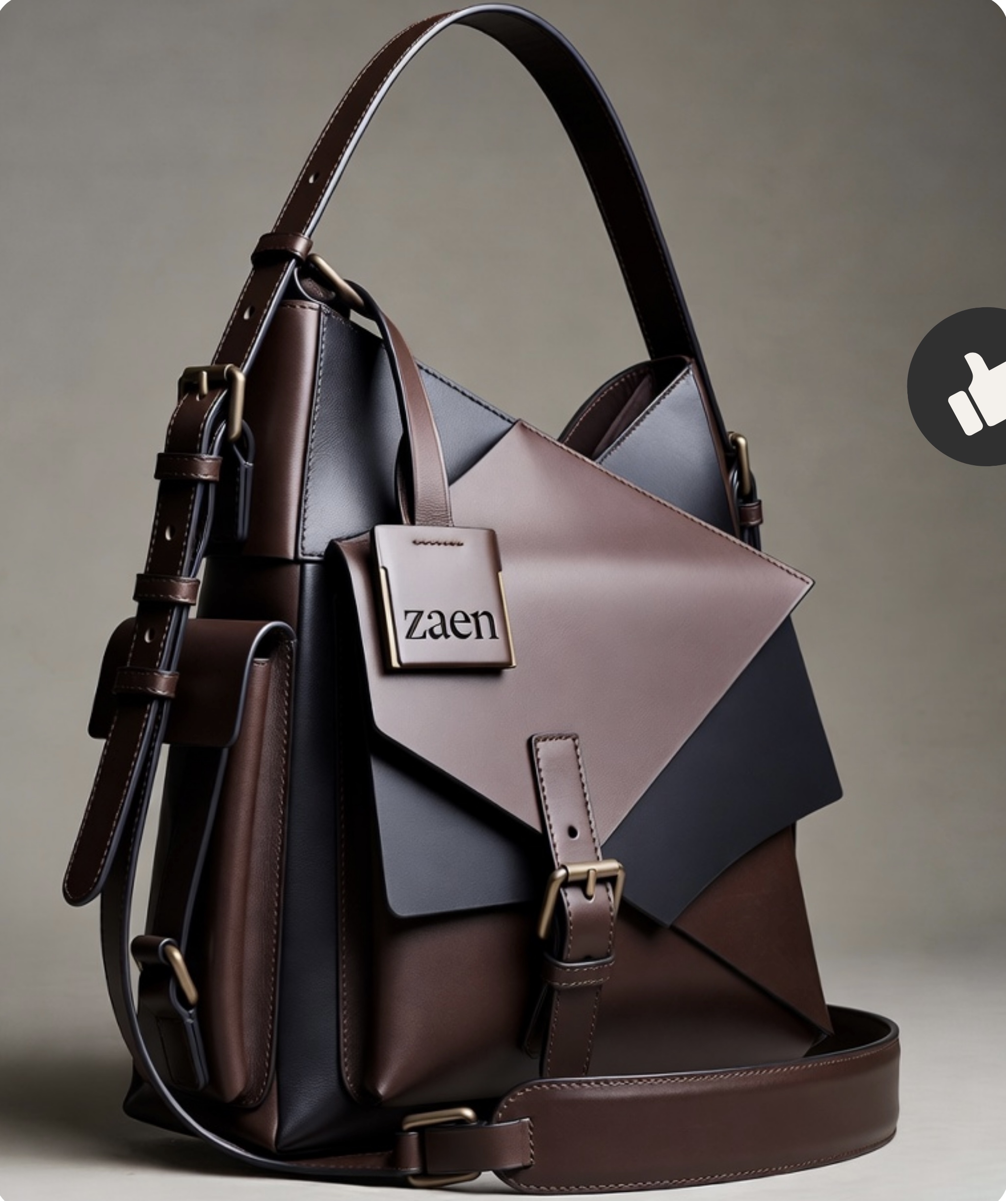 LUNA MODELİ EL YAPIMI DERİ ÇANATSI 