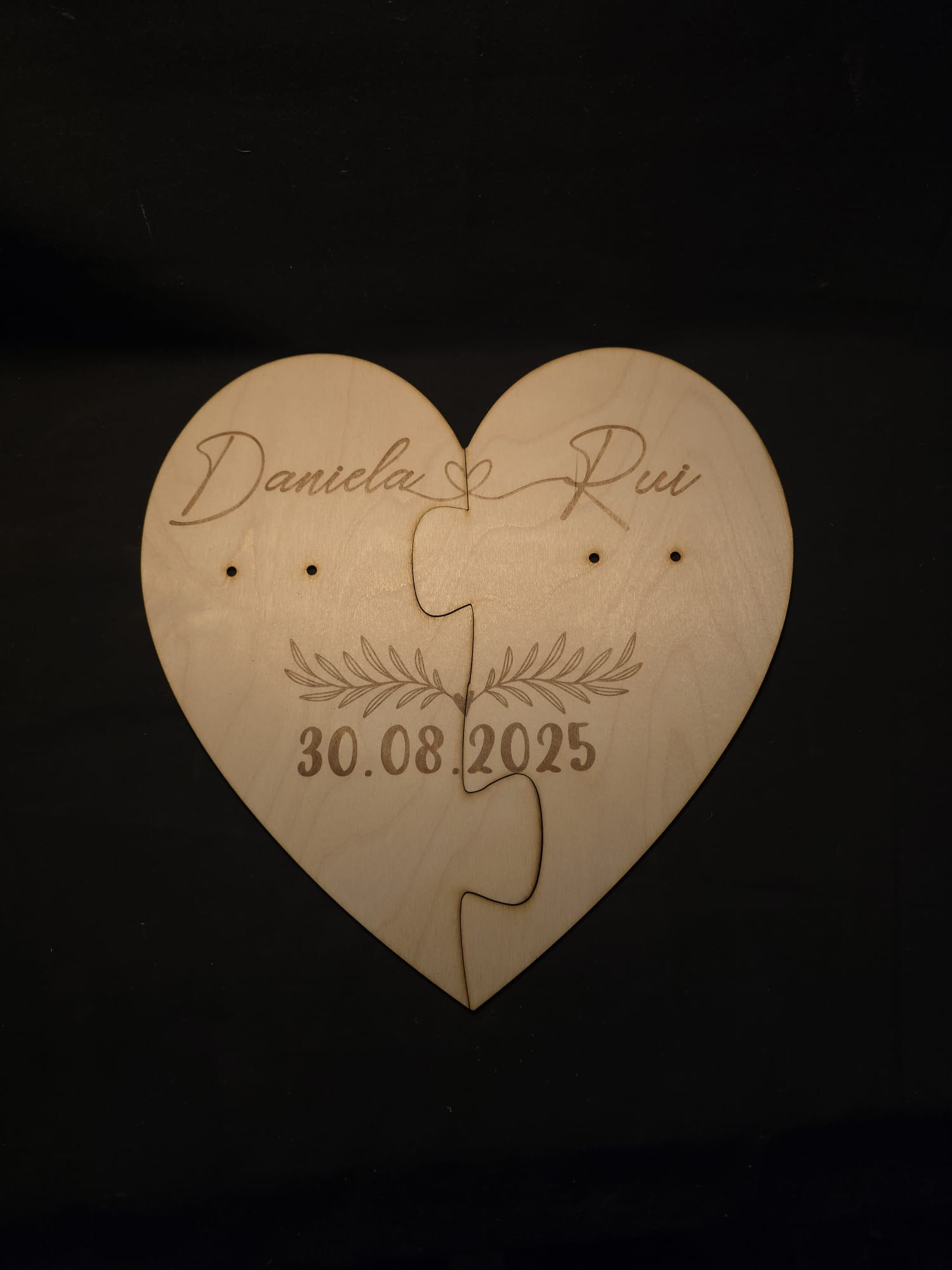 Placa de Casamento Personalizada 