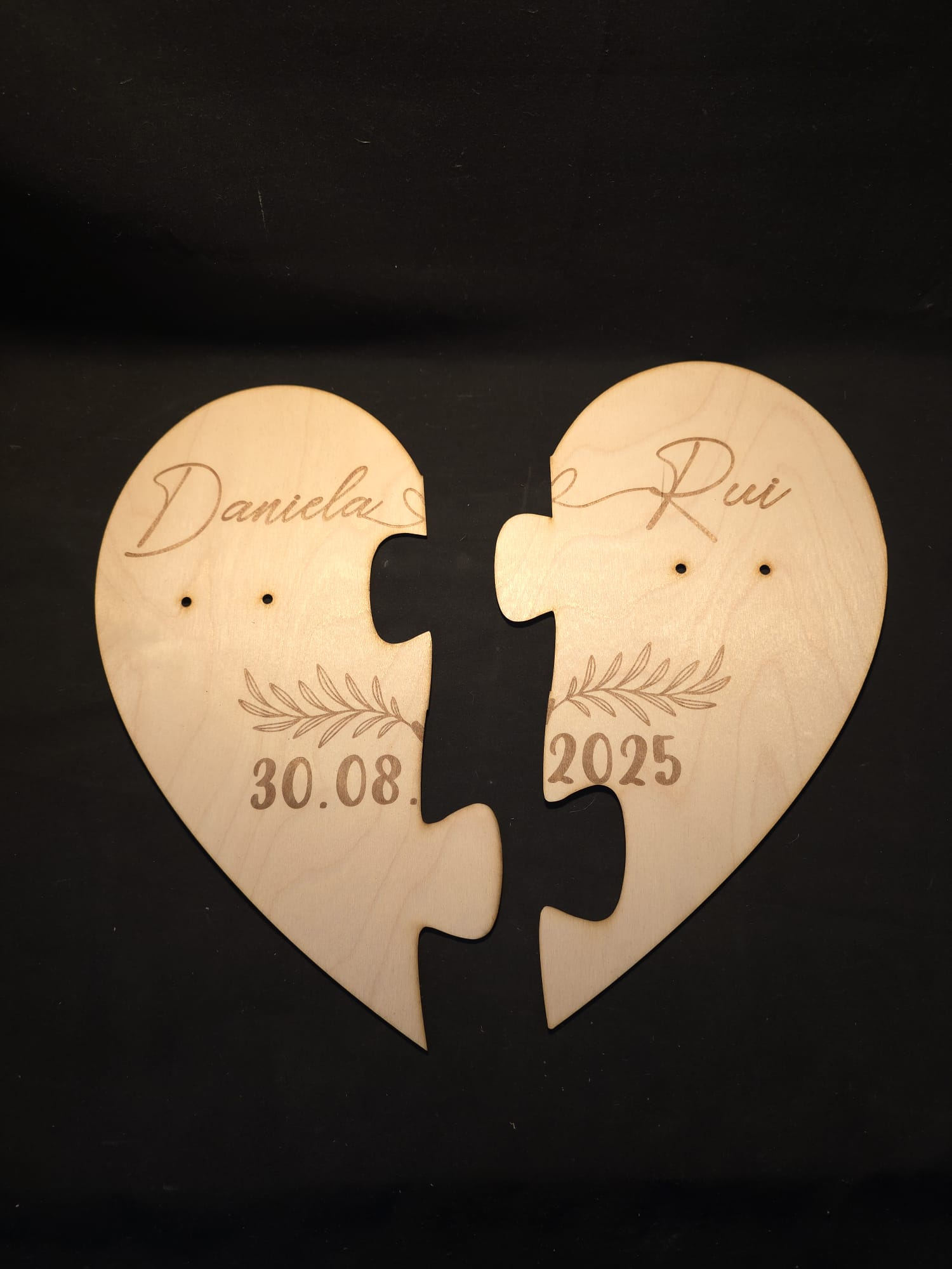 Placa de Casamento Personalizada 
