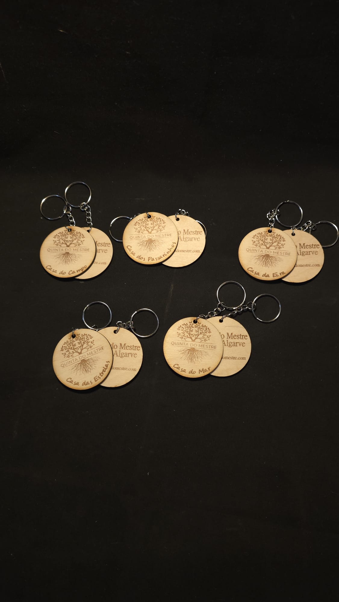 Chaveiros de madeira personalizados