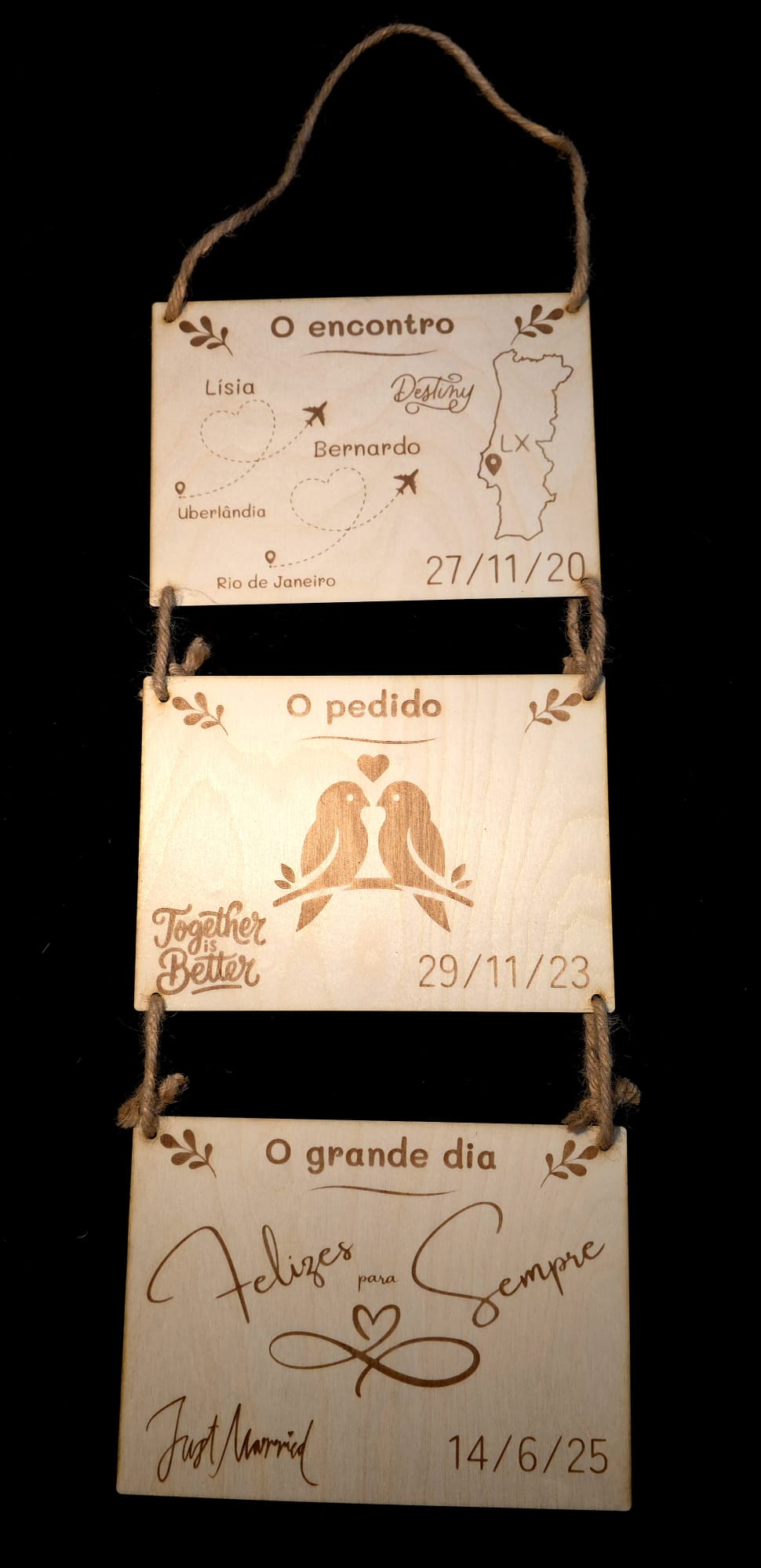 Placa comemorativas personalizadas