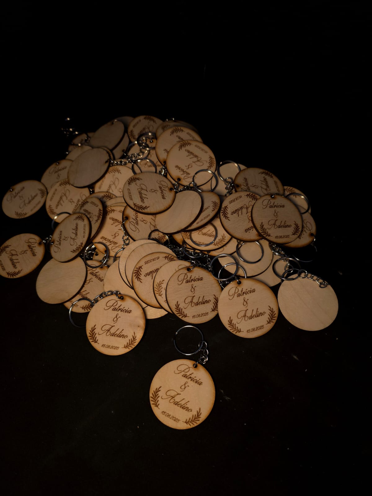 Chaveiros de madeira personalizados