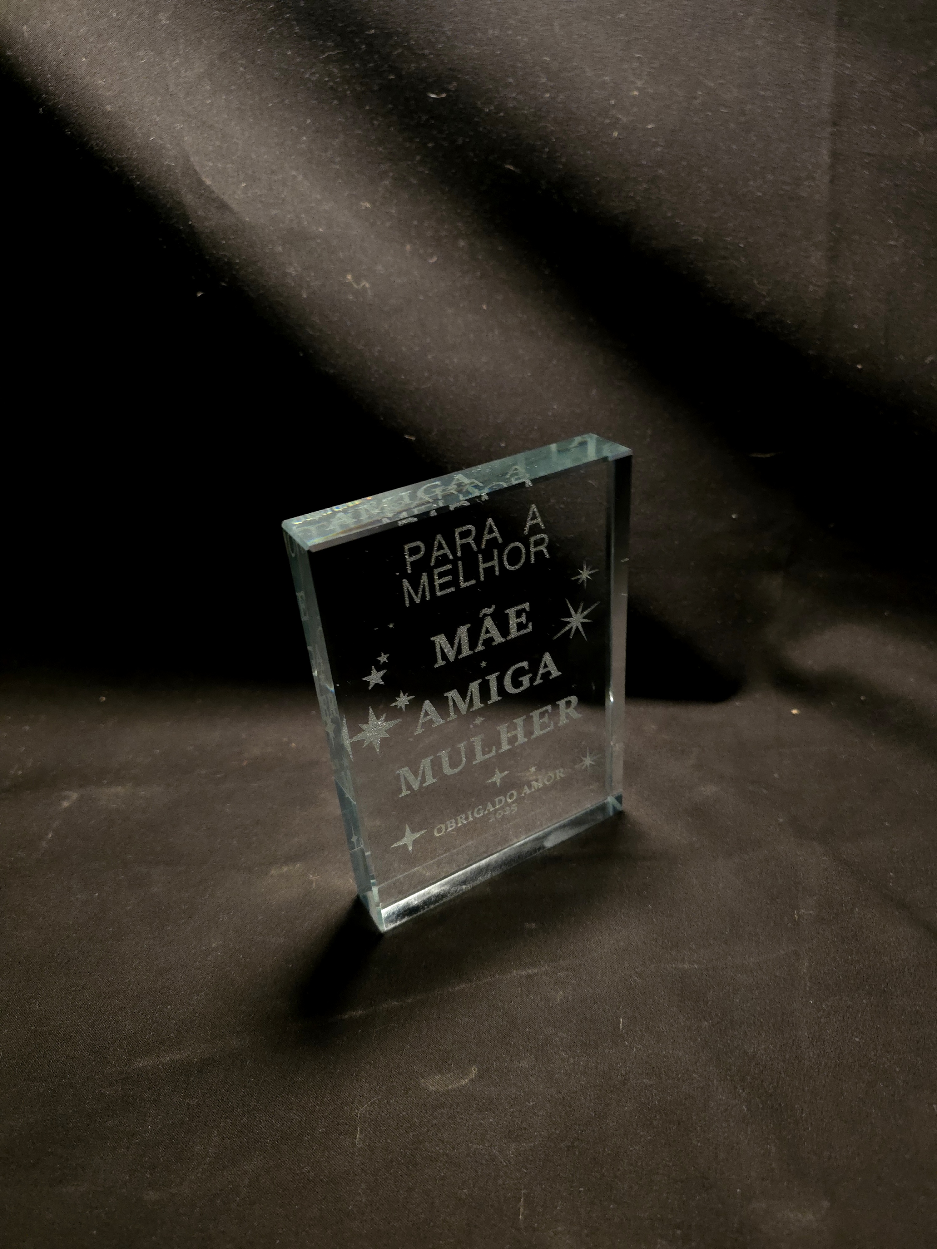 Placa de vidro Personalizada