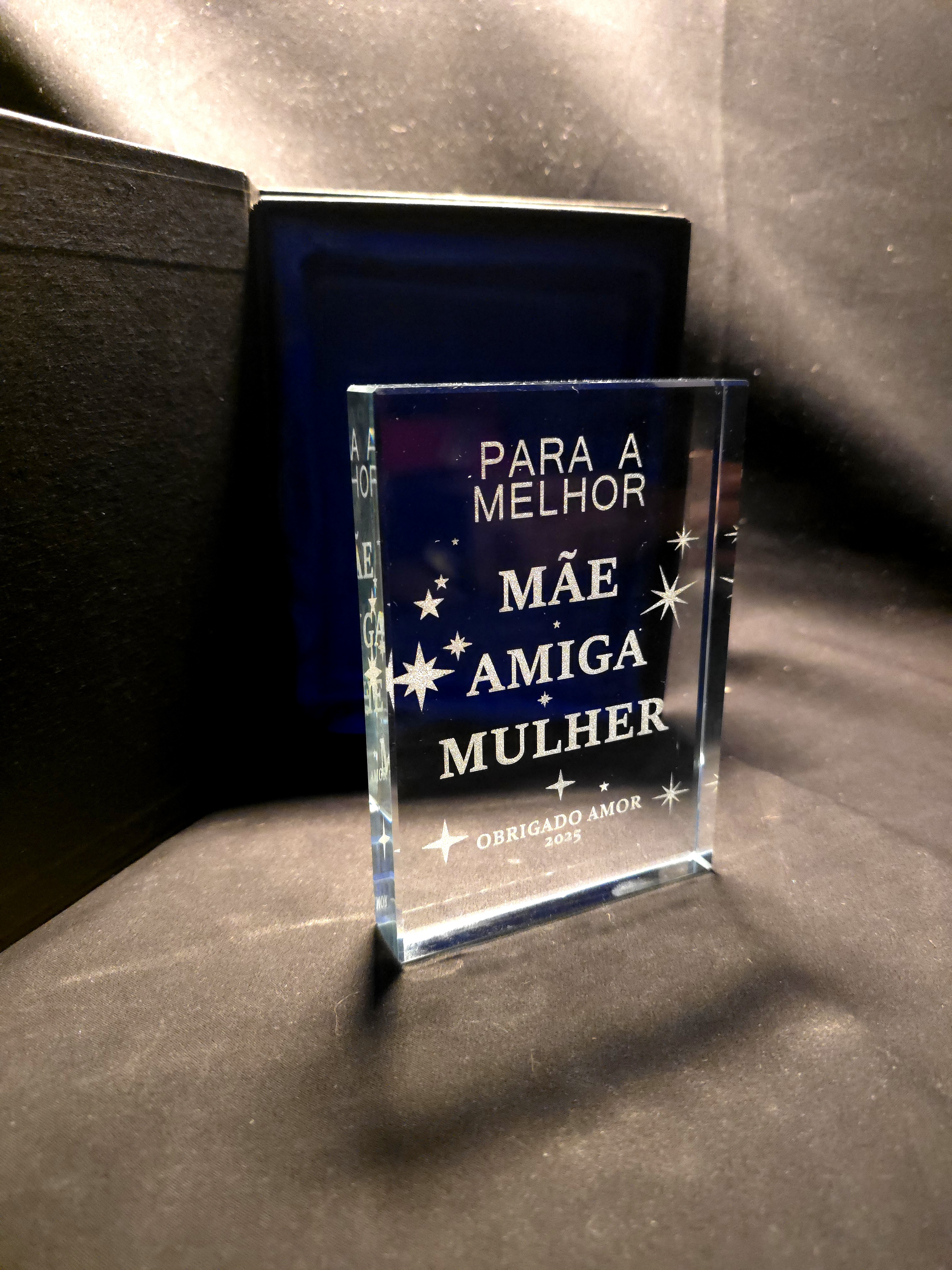 Placa de vidro Personalizada