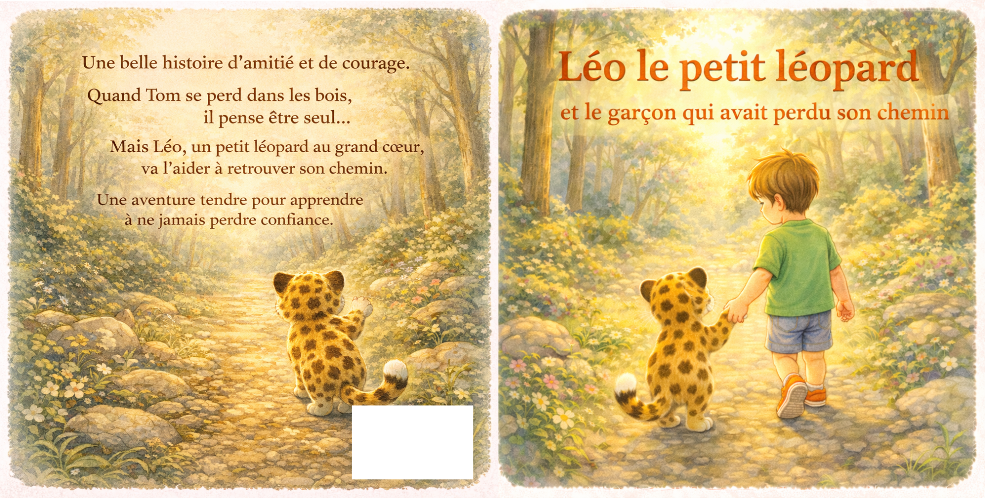 Léo le petit léopard et le garçon qui avait perdu son chemin