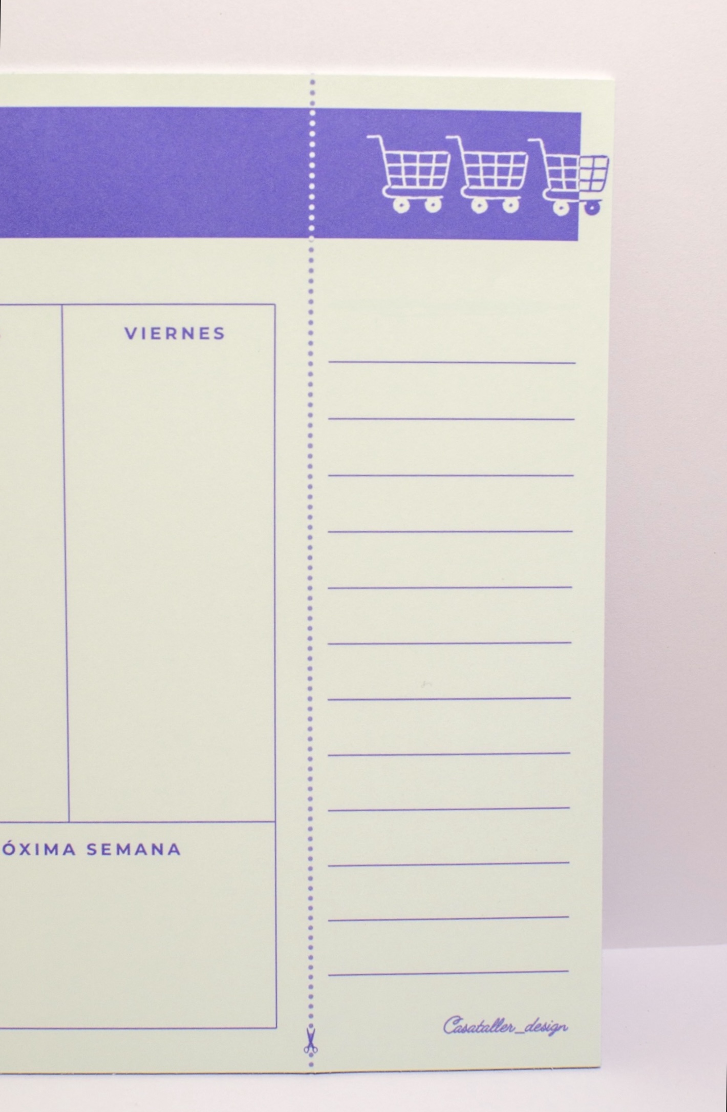 Planeador Semanal Azul