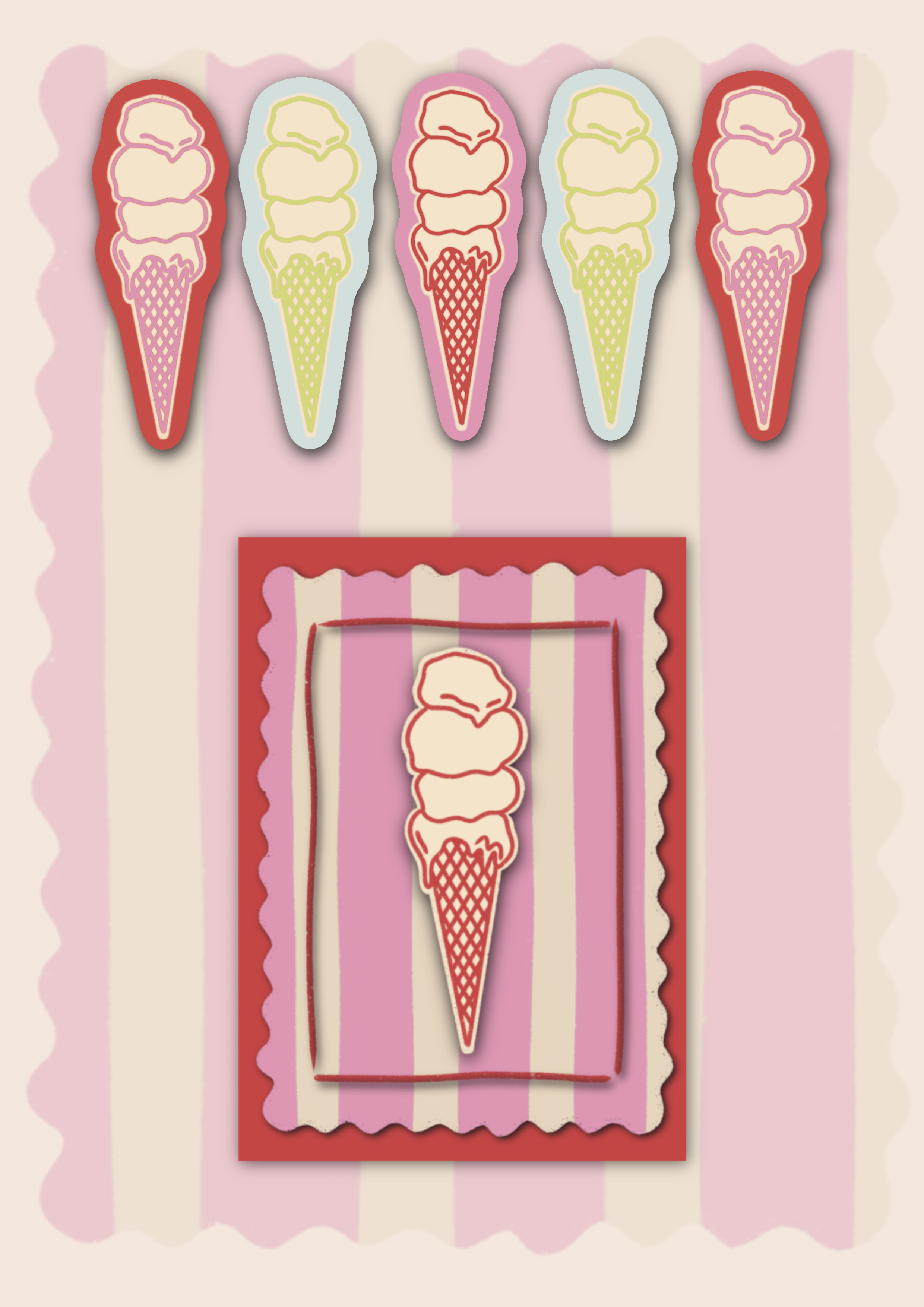 Sticker Pack Ice Cream is my love language