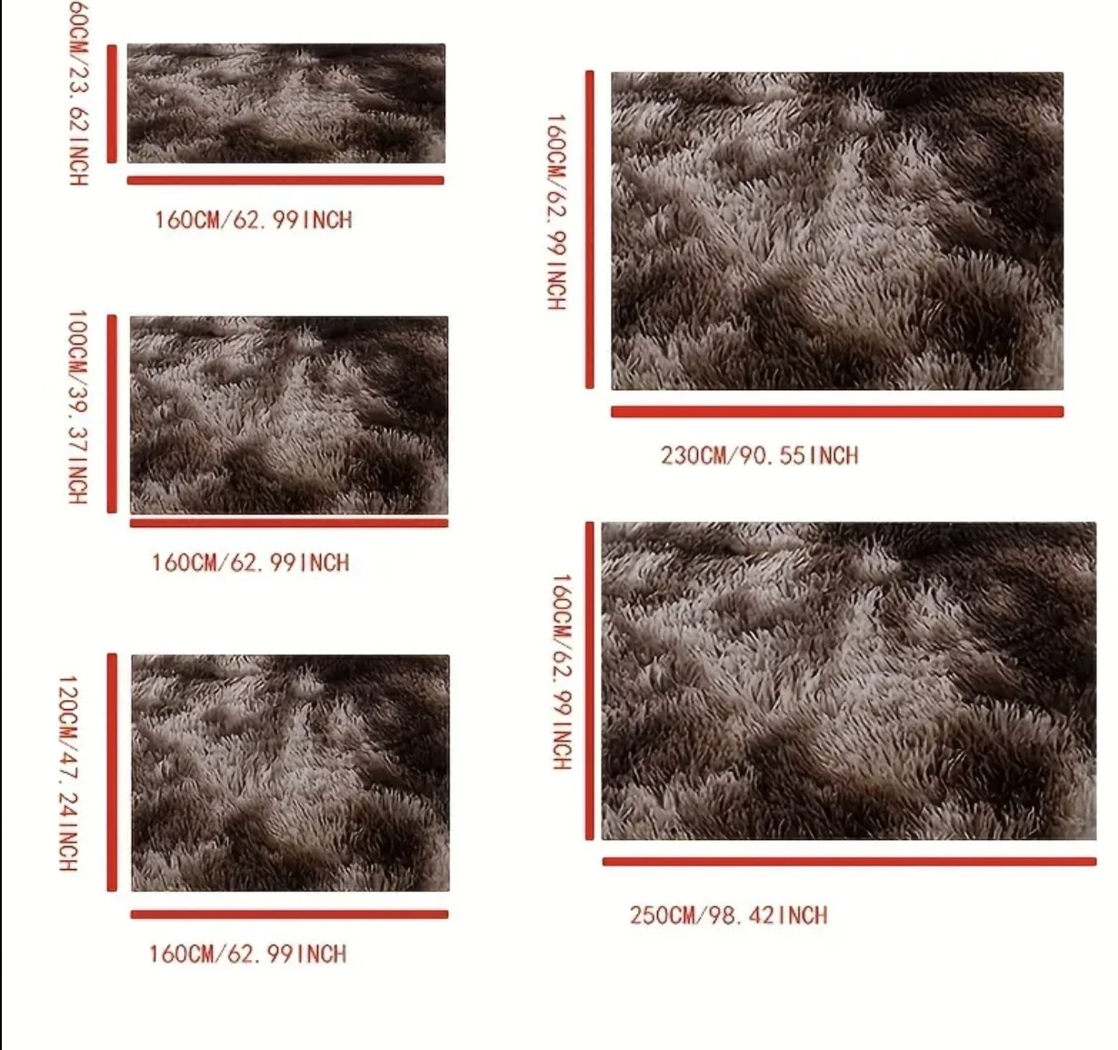 Plush Brown Area Rug