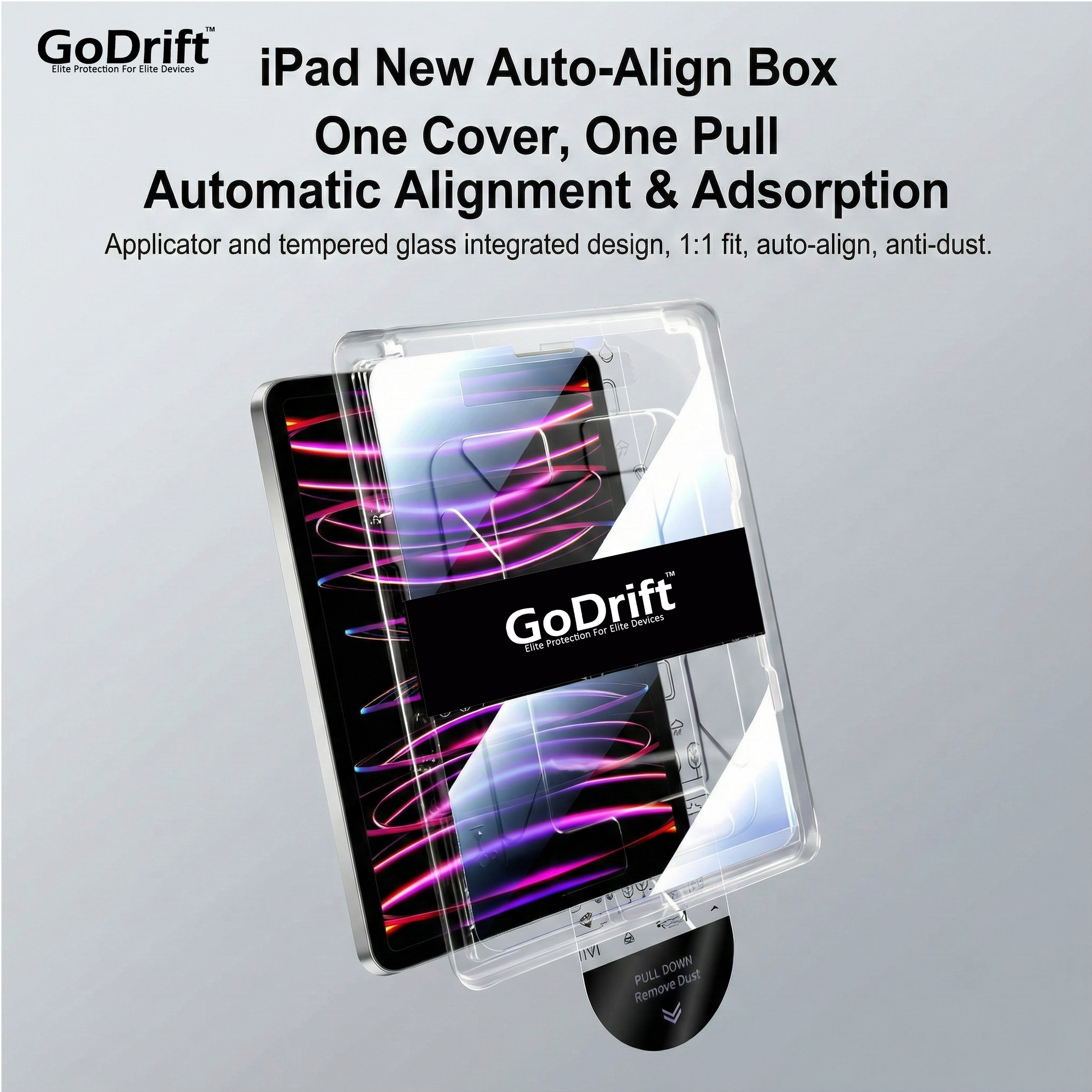 GoDrift Snapfit Temperedglass For  iPad Air 11 inch 2025- Clear