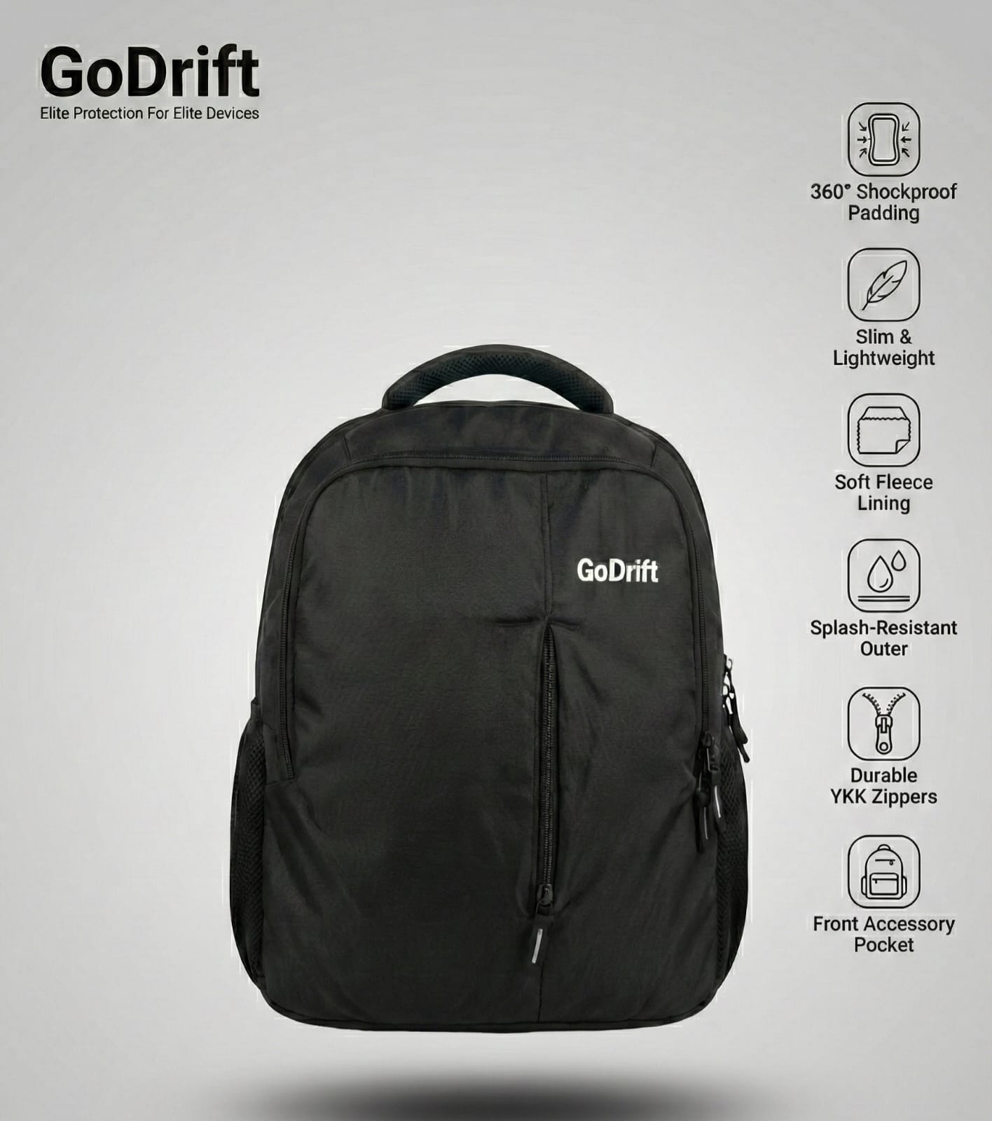 GoDrift Work Pro Series Laptop Backpack (16-Inch | 30L | Black)