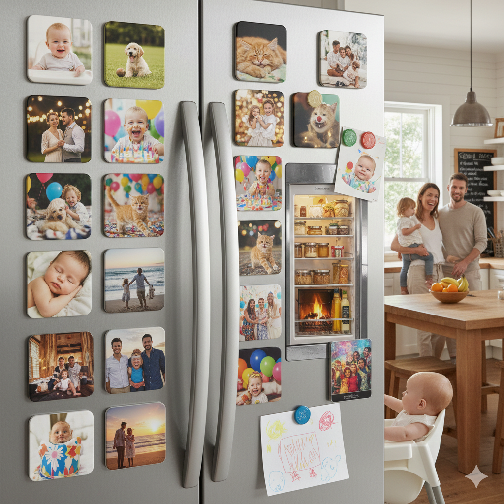 Fridge Photo Magnets - Set of 5