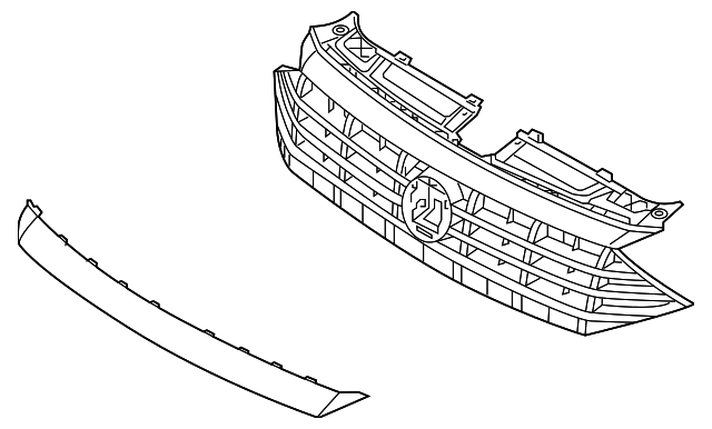 VW AFTERMARKET PART - 17A853651AKLDB - JETTA GRILLE