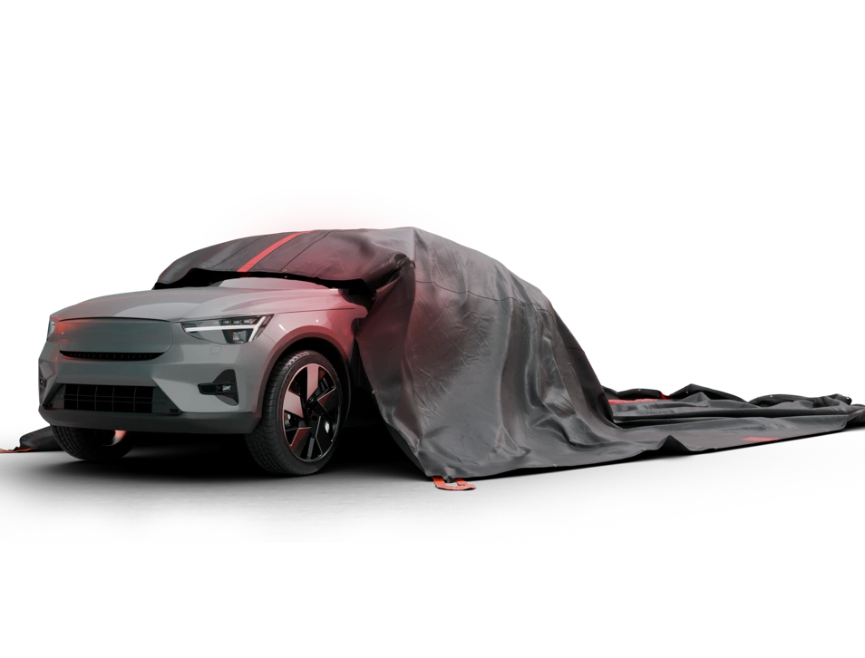 BRIDGEHILL - EV CarFire Blanket - Car Standard XL: 24,6 x 32.8 ft. | ± 7,5x10 m