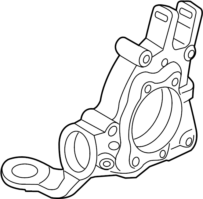 GENUINE AUDI PART - 8R0505431F - HOUSING. STEERING KNUCKLE. SUSPENSION KNUCKLE.