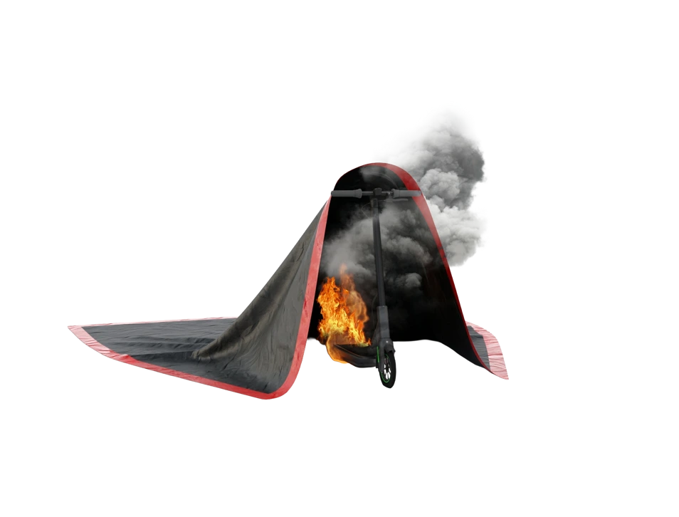 BRIDGEHILL - EQUIPMENT FIRE BLANKET small - ± 4.9 x 4.9 ft | ± 1,5x1,5 m