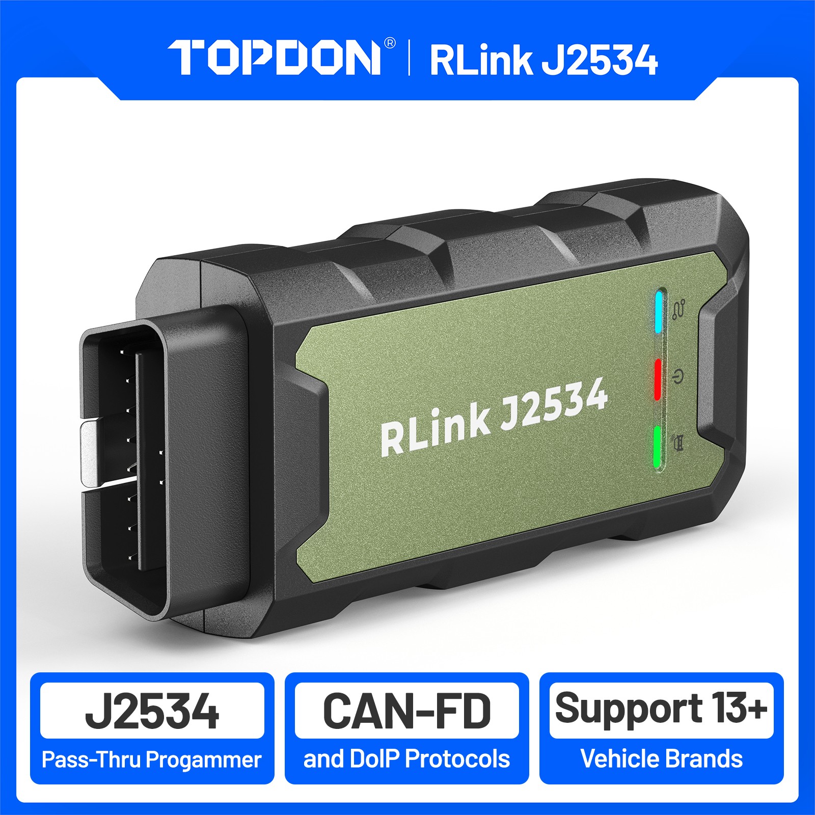 RLINK J2534 PASS THRU PROGRAMMER OEM REPROGRAMMING AND DIAGNOSTIC TOOL