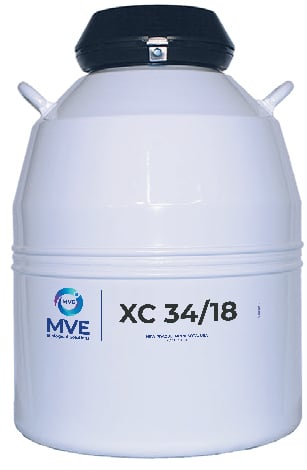 Tanque de nitrógeno líquido MVE XC 34/18