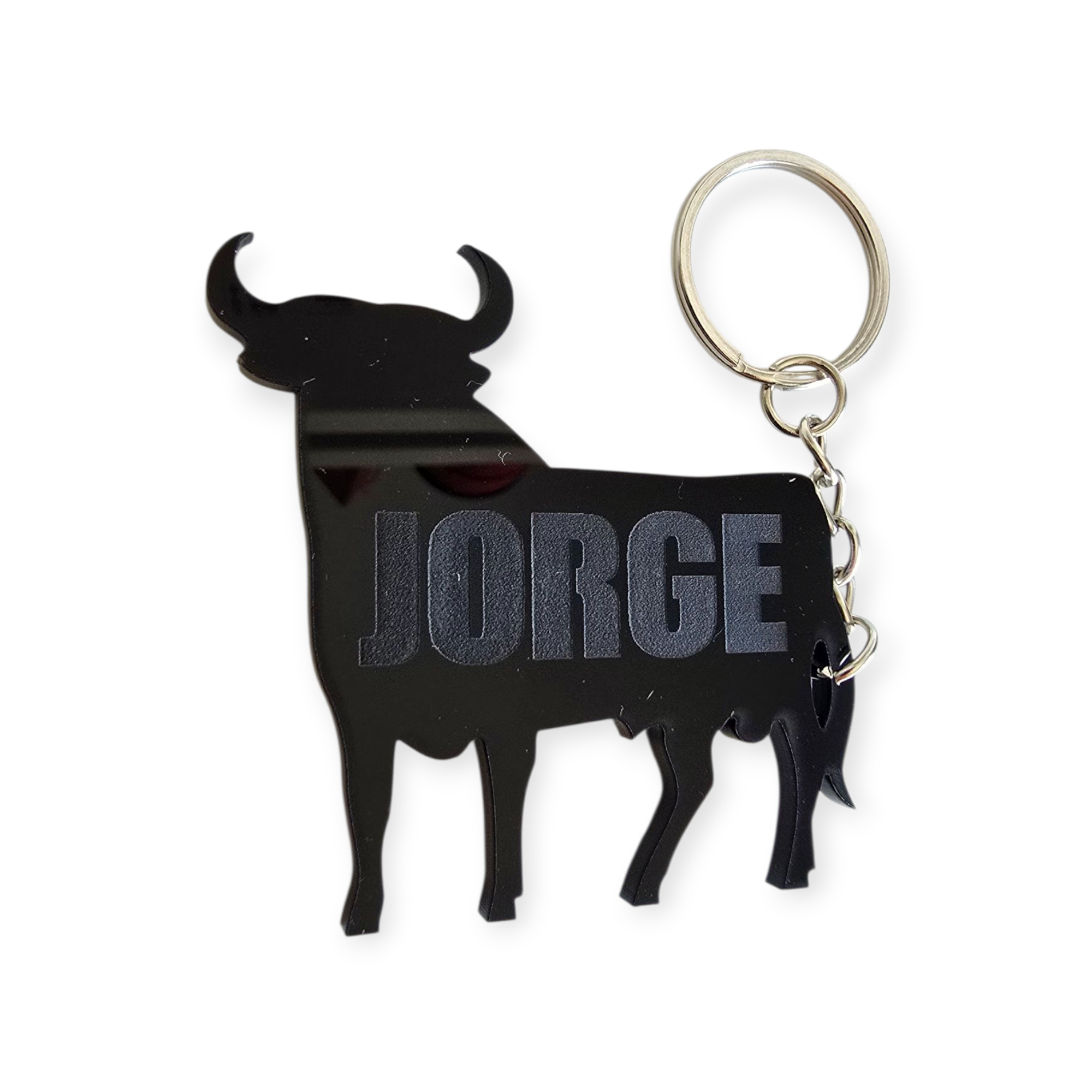 Llavero toro silueta