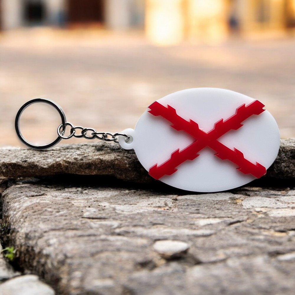 Llavero Cruz de borgoña