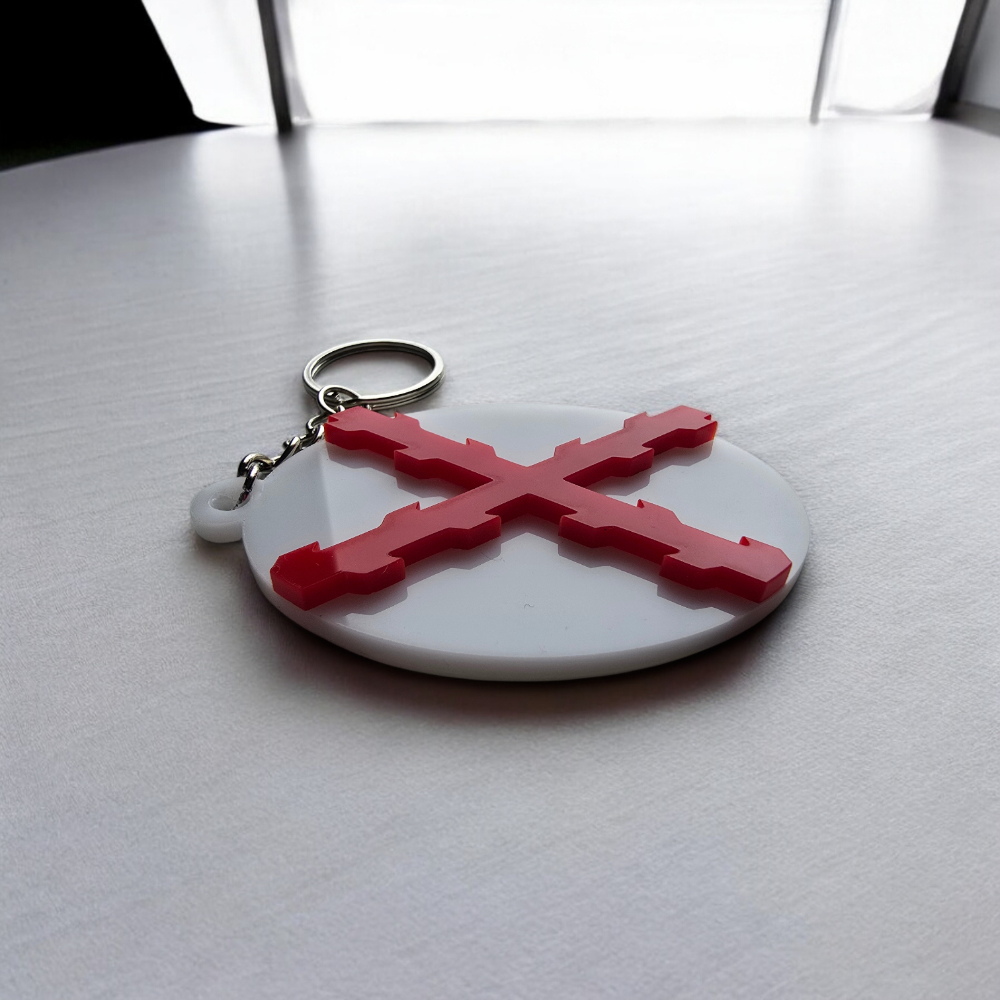 Llavero Cruz de borgoña