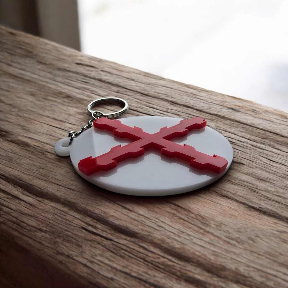 Llavero Cruz de borgoña