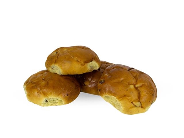 Rozijnenbollen per 4 stuks