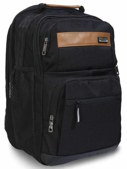 Mochila negra multifuncional