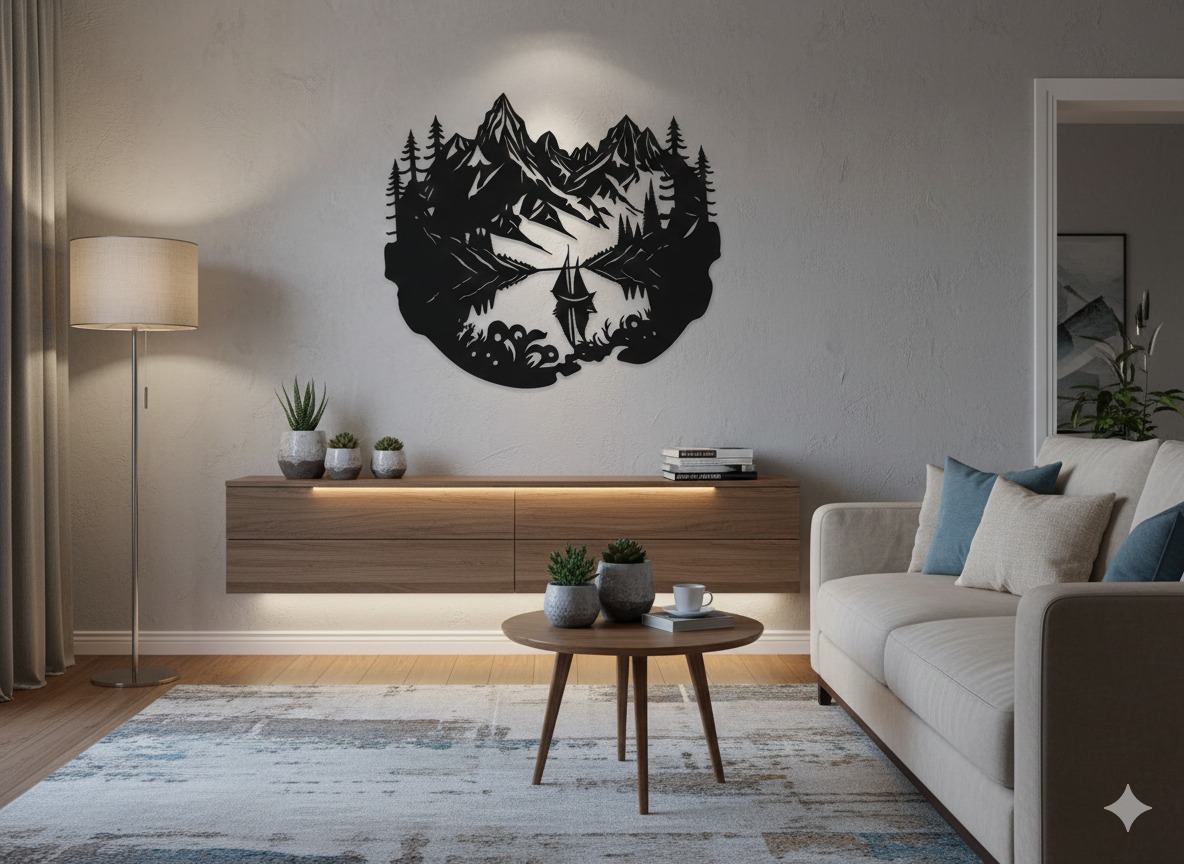 لوحة خشبية فنية