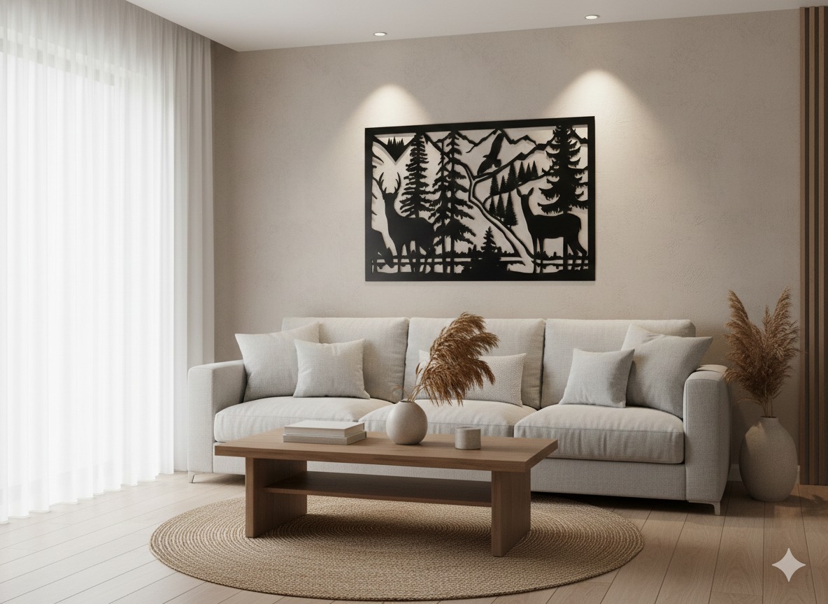 لوحة خشبية فريدة