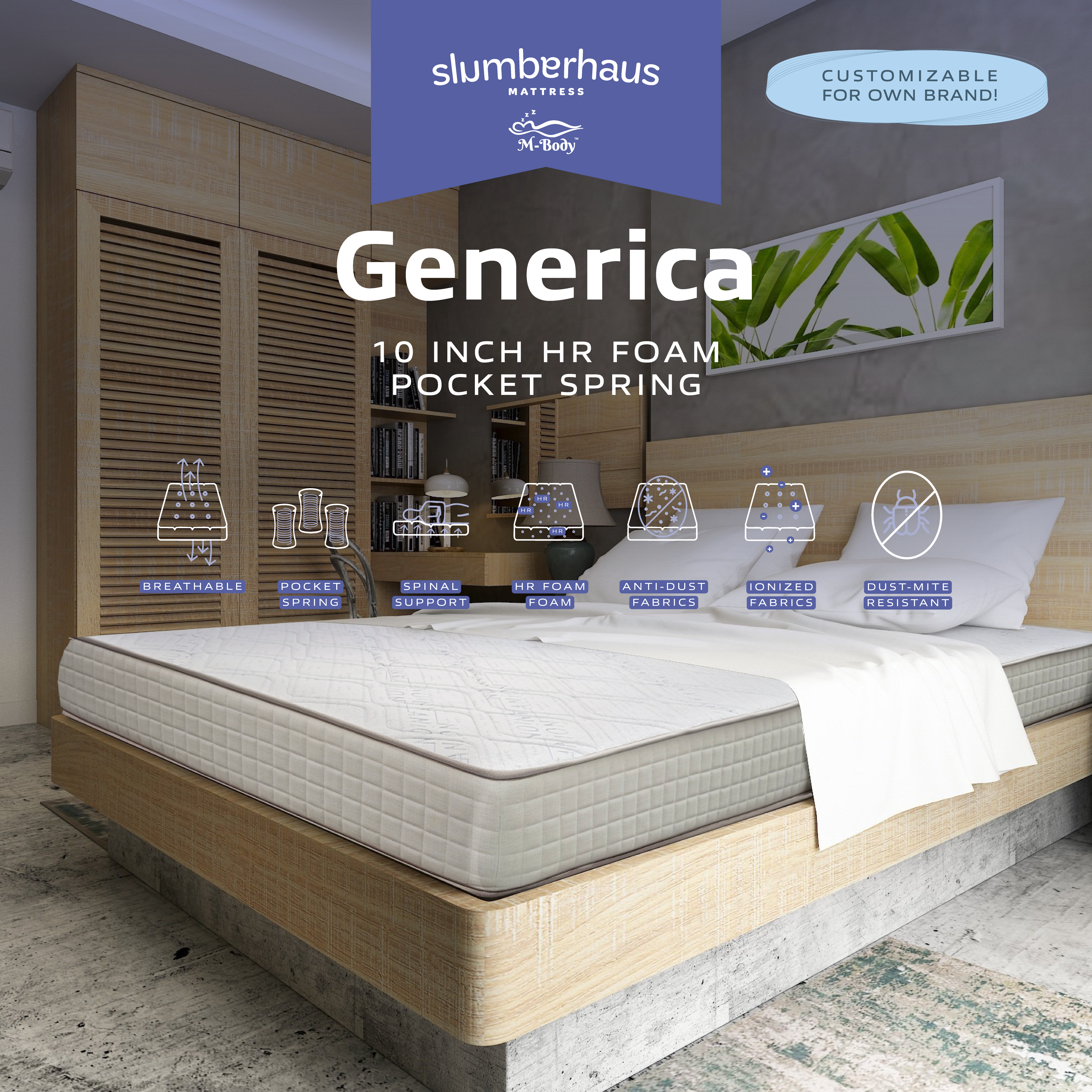 M-BODY GENERICA 10" (DESIGN YOUR OWN MATTRESS)