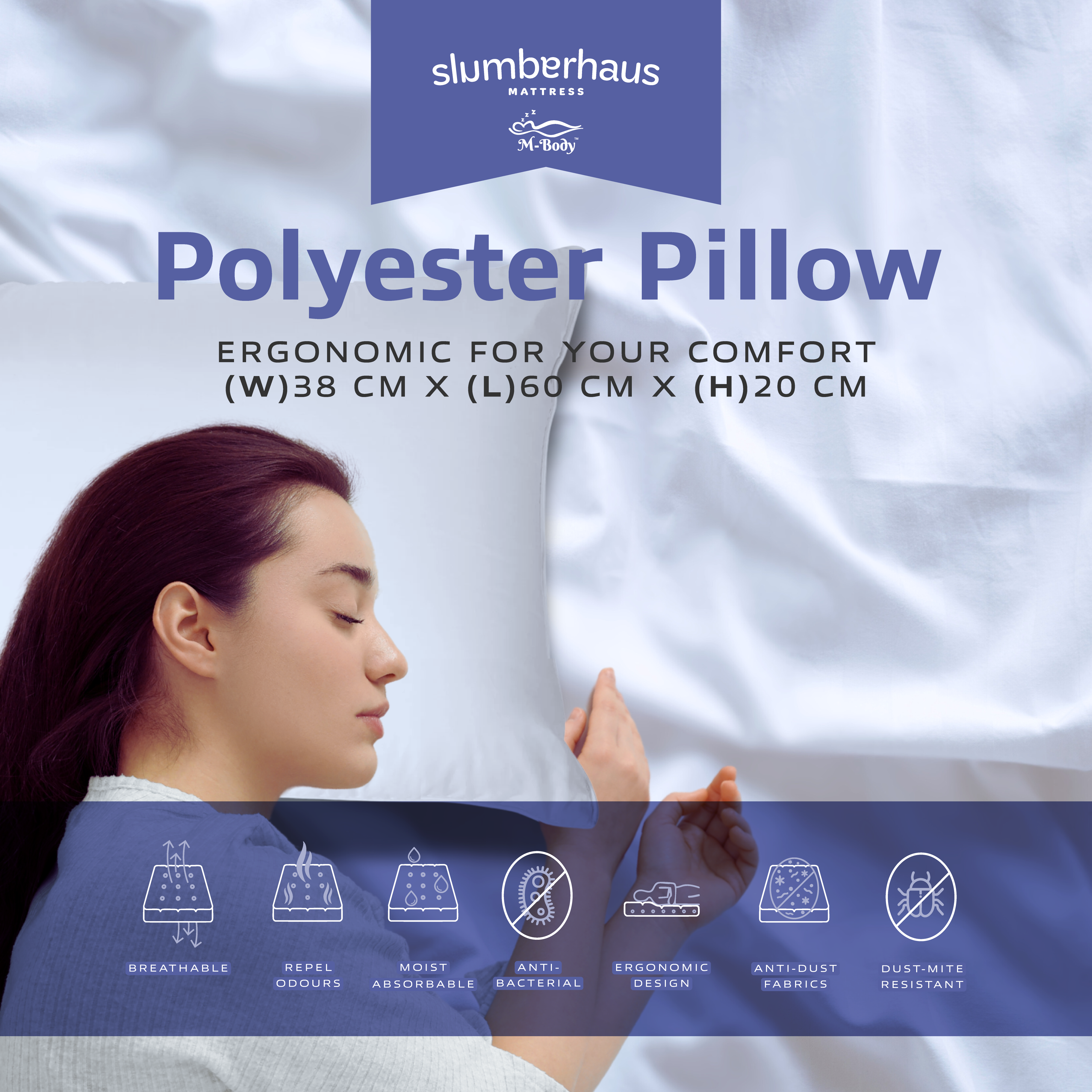 M-BODY POLYESTER PILLOW