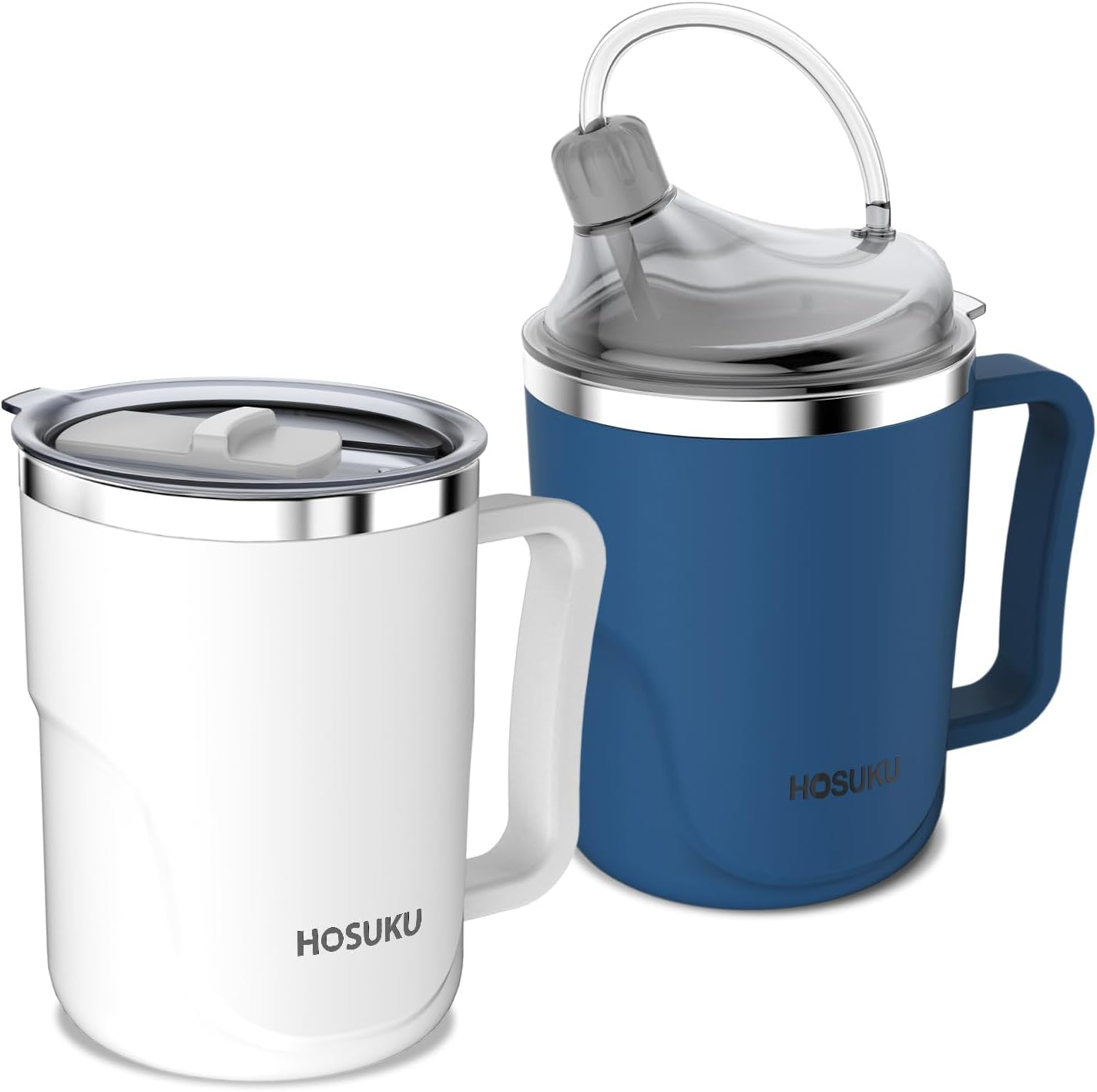 HOSUKU Adult Sippy Cups for Elderly Spill Proof