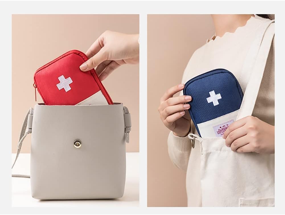 4Pcs Small Empty Travel Mini First Aid Pouch