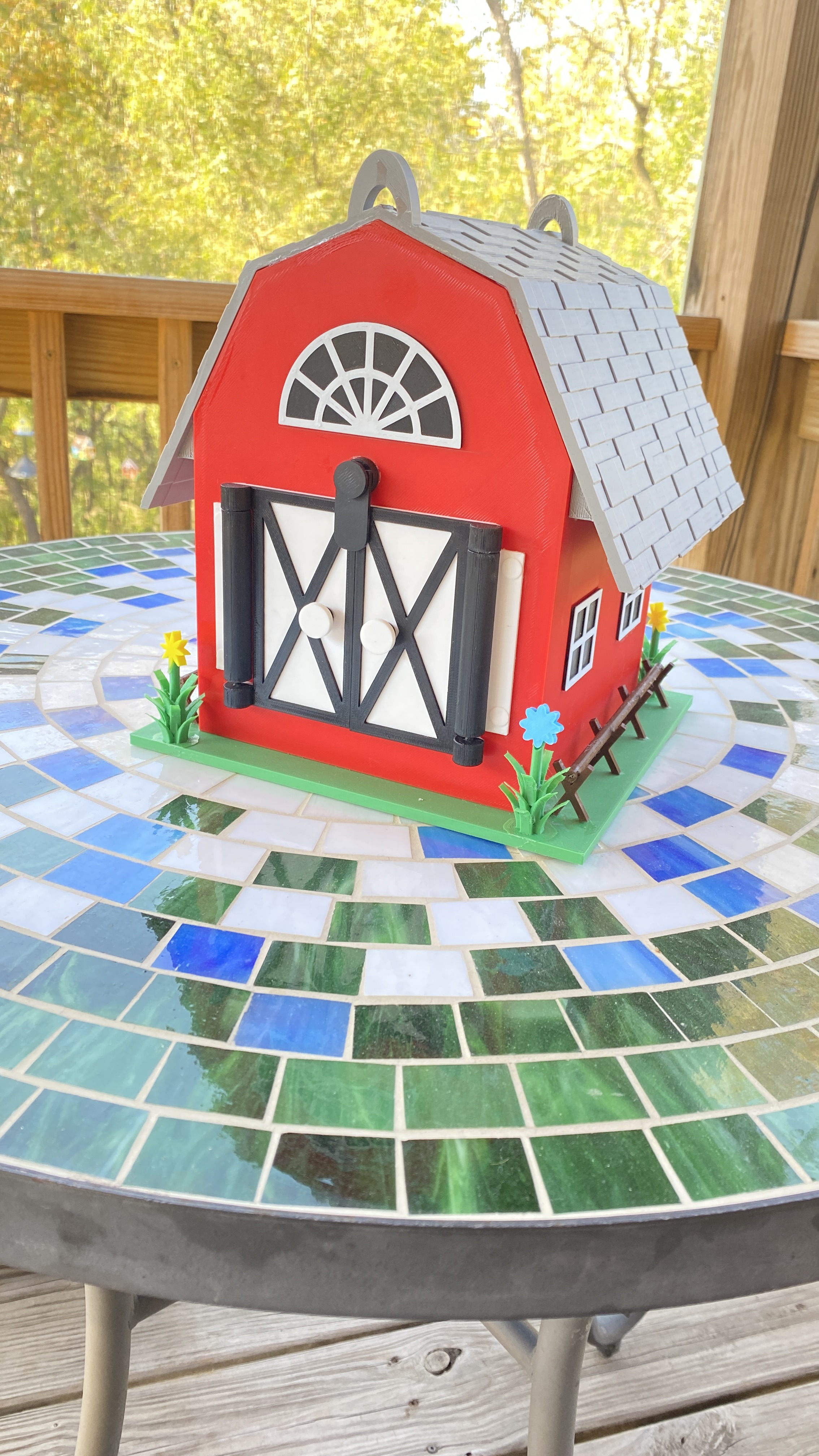 Colorful Wooden Birdhouse