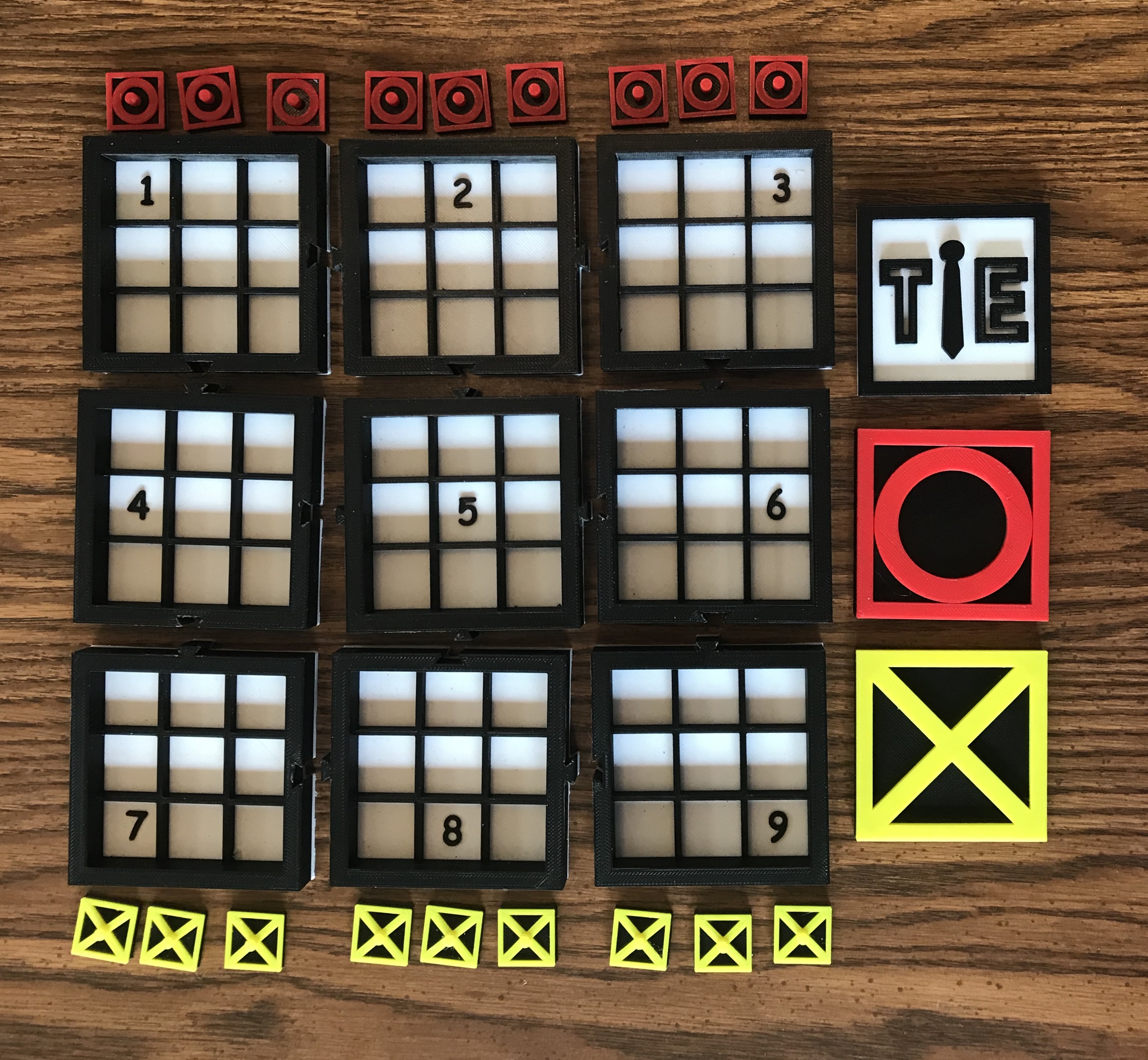 3D Printed Ultimate Tic-Tac-Toe Board