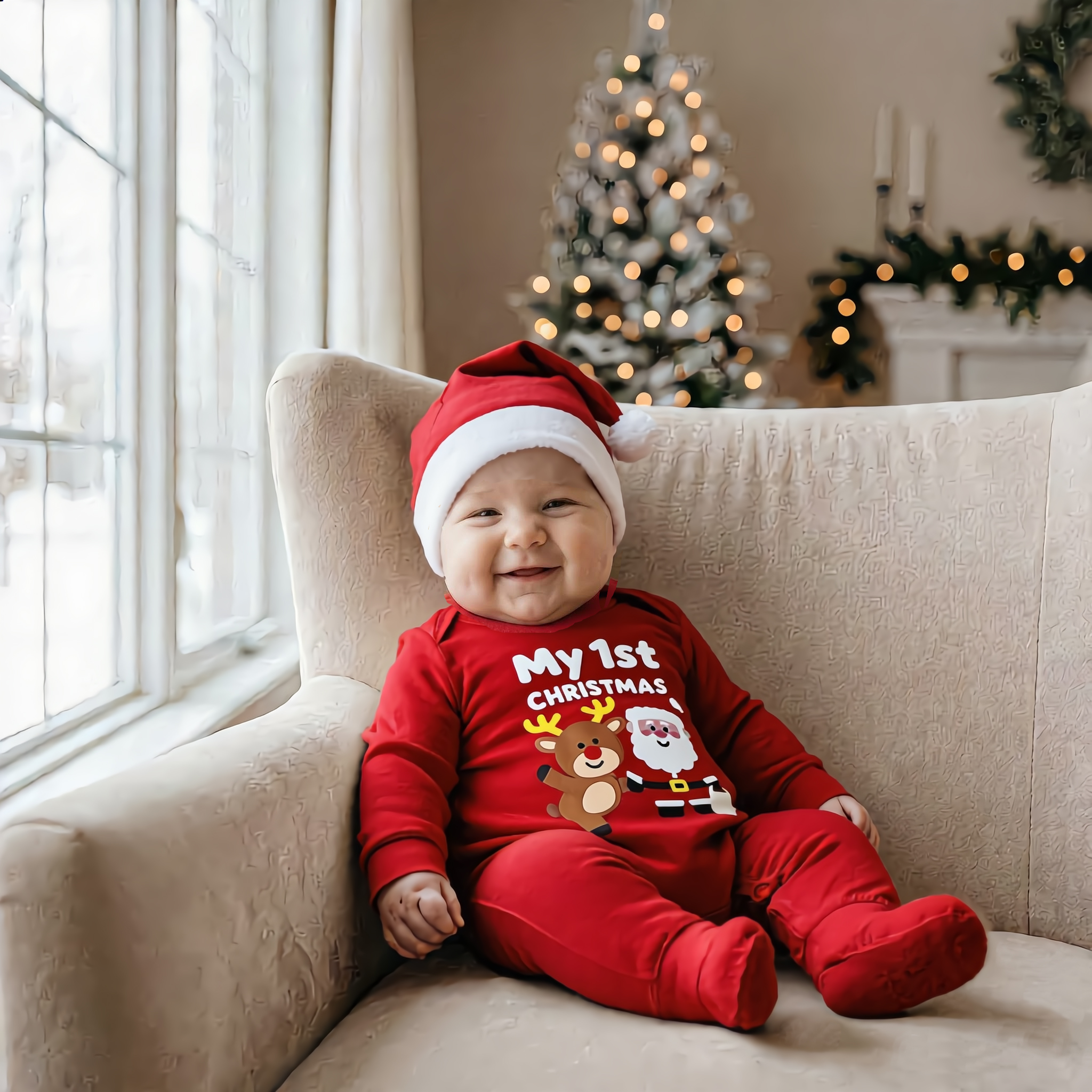 My 1st Christmas Baby Outfit